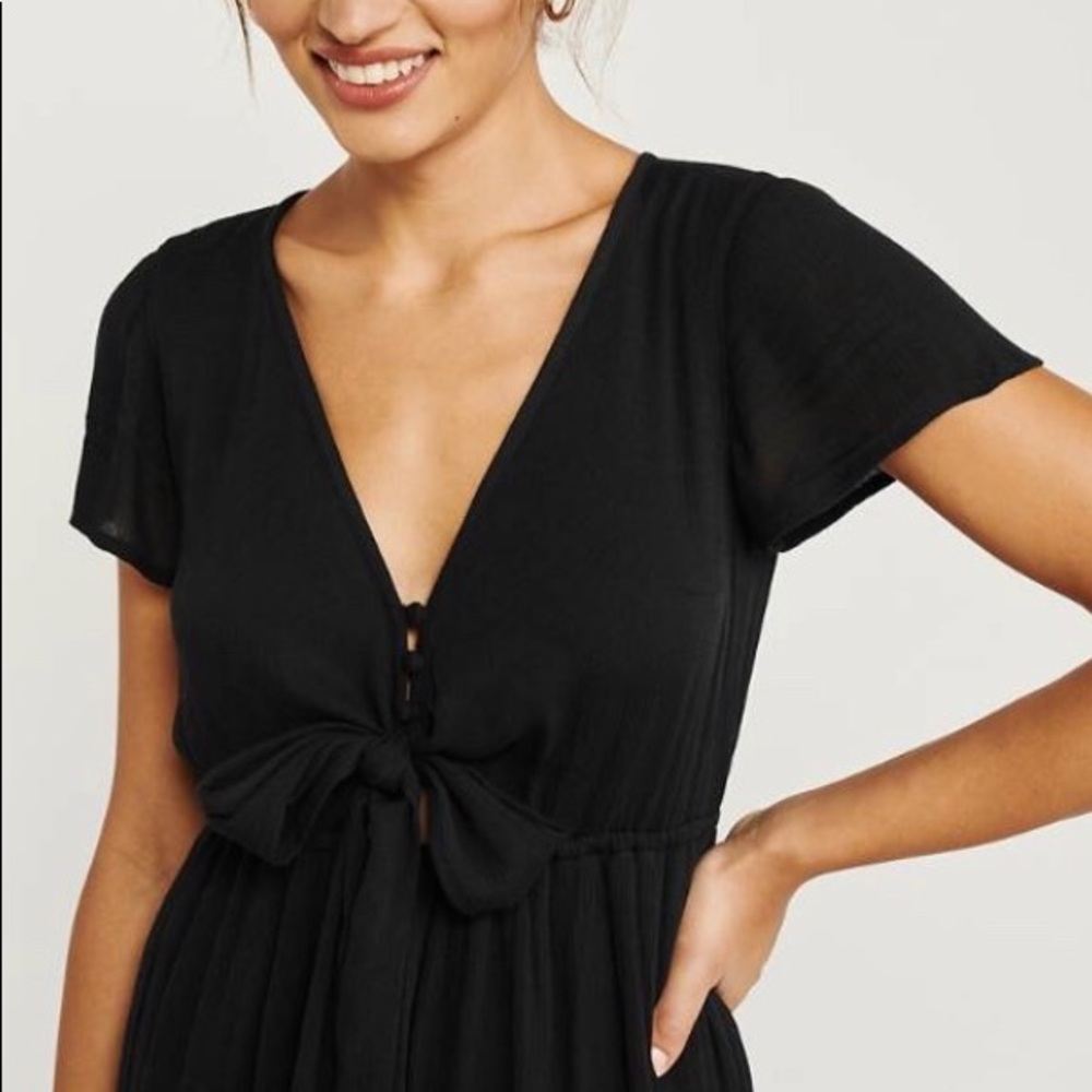 Ruffle Hem Midi Dress